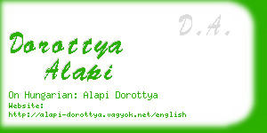 dorottya alapi business card